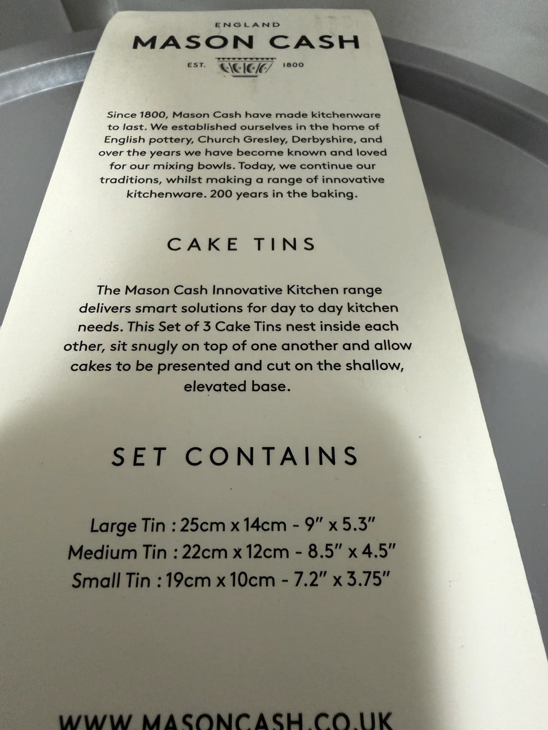 Mason Cash Cake Tins Set of 3 - photo 4