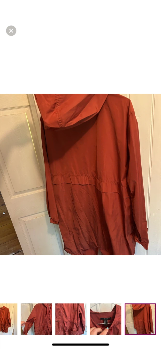 Forever 21 Rust-Colored Rain Jacket - Size S - photo 5