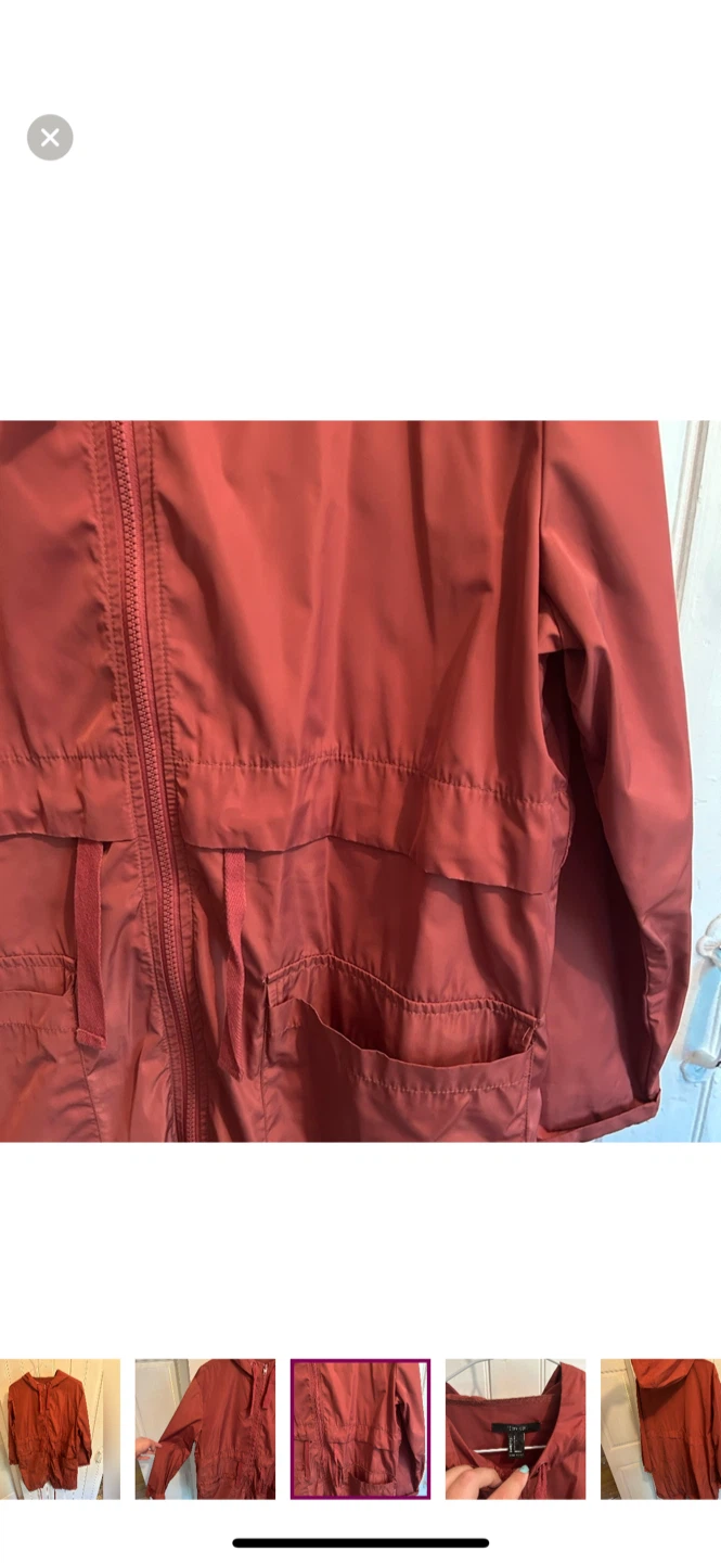 Forever 21 Rust-Colored Rain Jacket - Size S - photo 3
