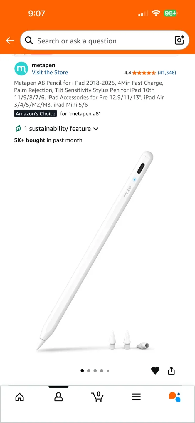 New Metapen A8 Pencil for iPad image indicator(4)