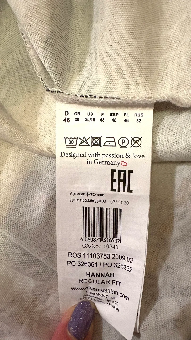 Olsen Long Sleeve Top - XL - Size 16 image indicator(7)