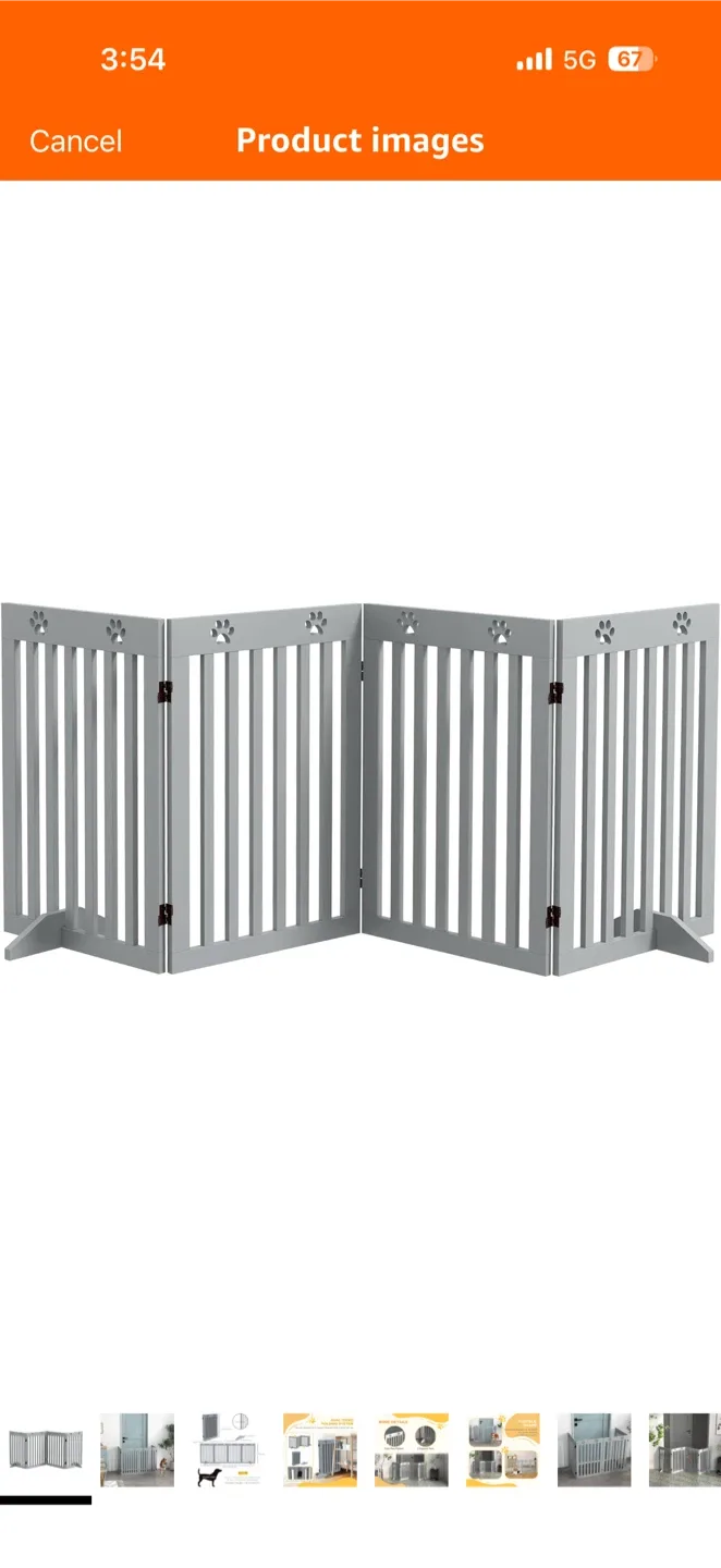 Expandable Pet Gate - Black image indicator(5)