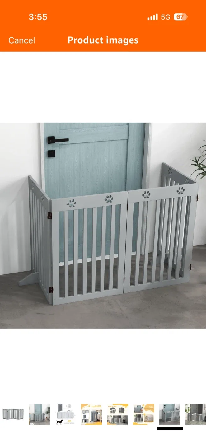 Expandable Pet Gate - Black image indicator(4)