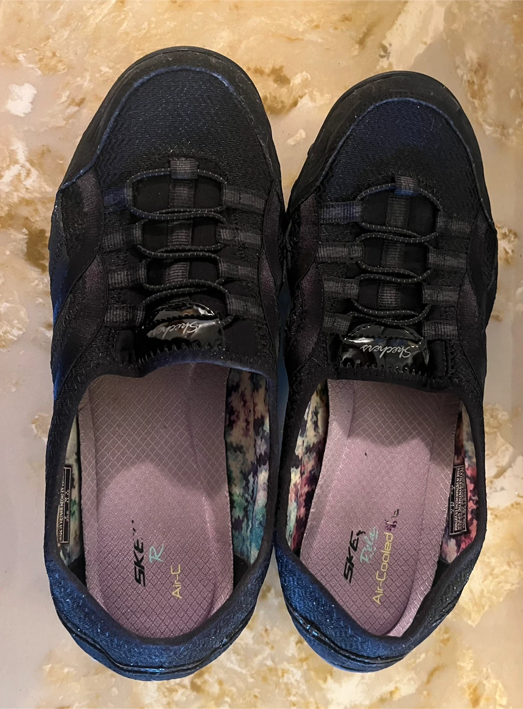 Skechers Relaxed Fit Black Shoes - Size 8