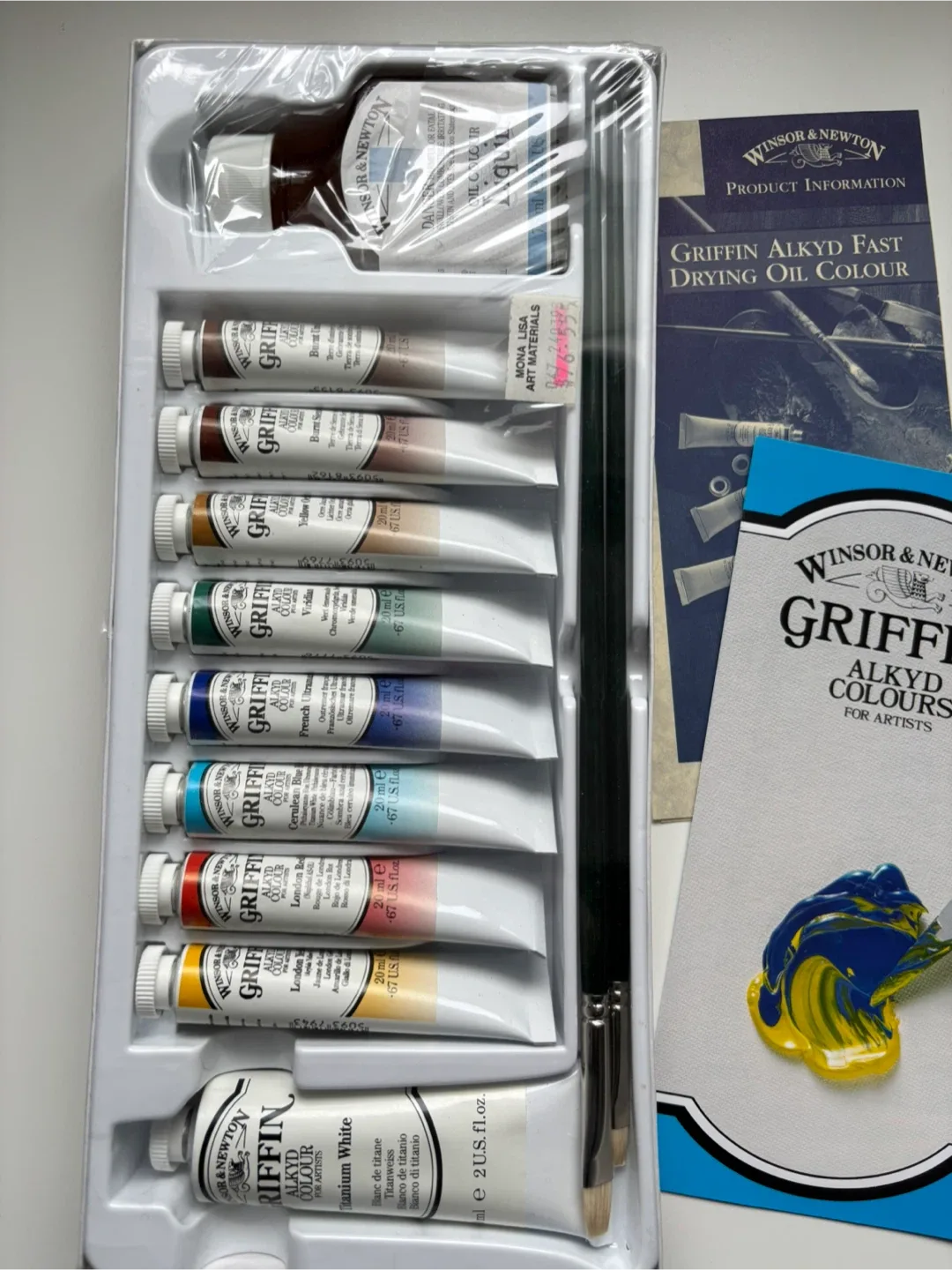 Winsor & Newton Griffin Alkyd Colour Set No 1 image indicator(4)