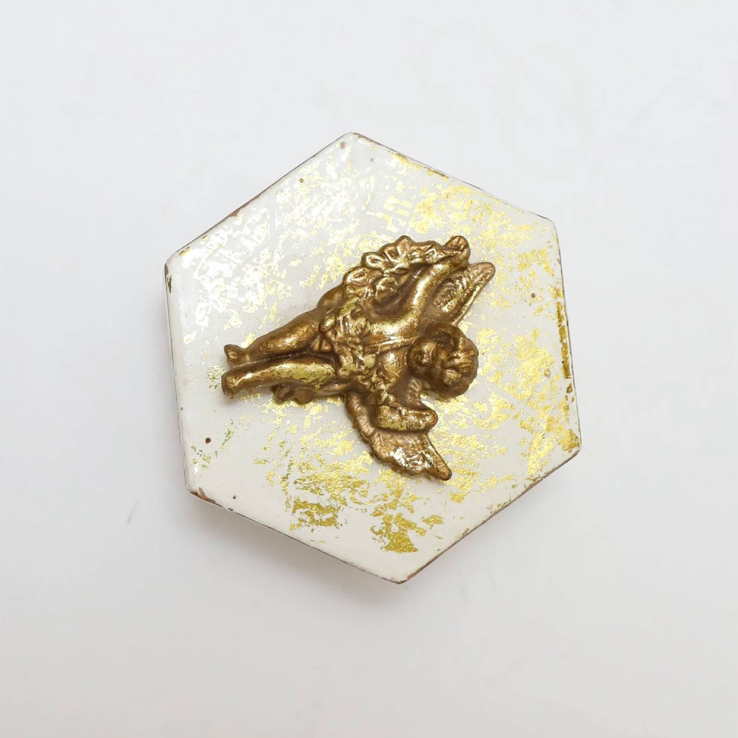 Vintage Box Gold Angel Keepsake Victorian - photo 5