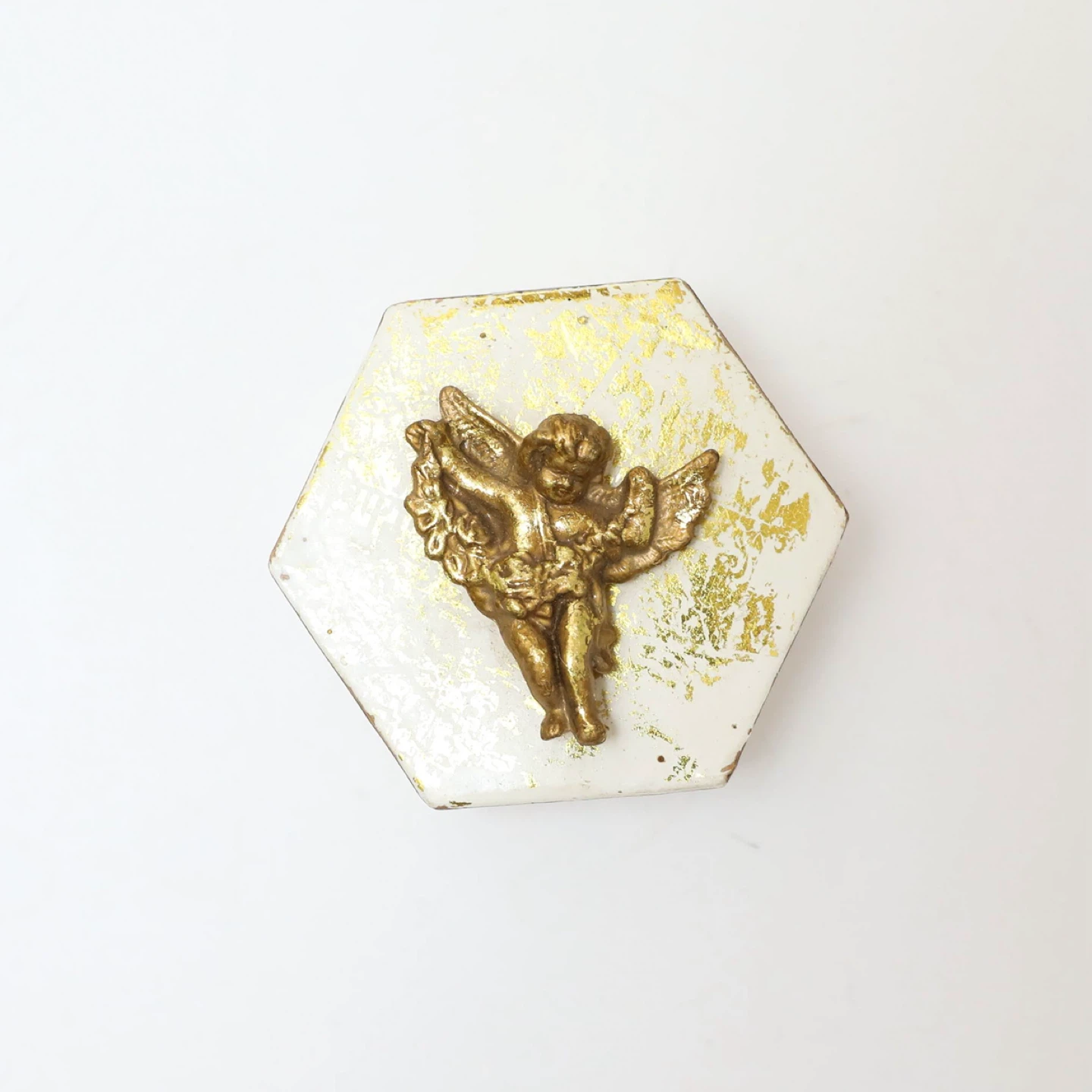 Vintage Box Gold Angel Keepsake Victorian - photo 2