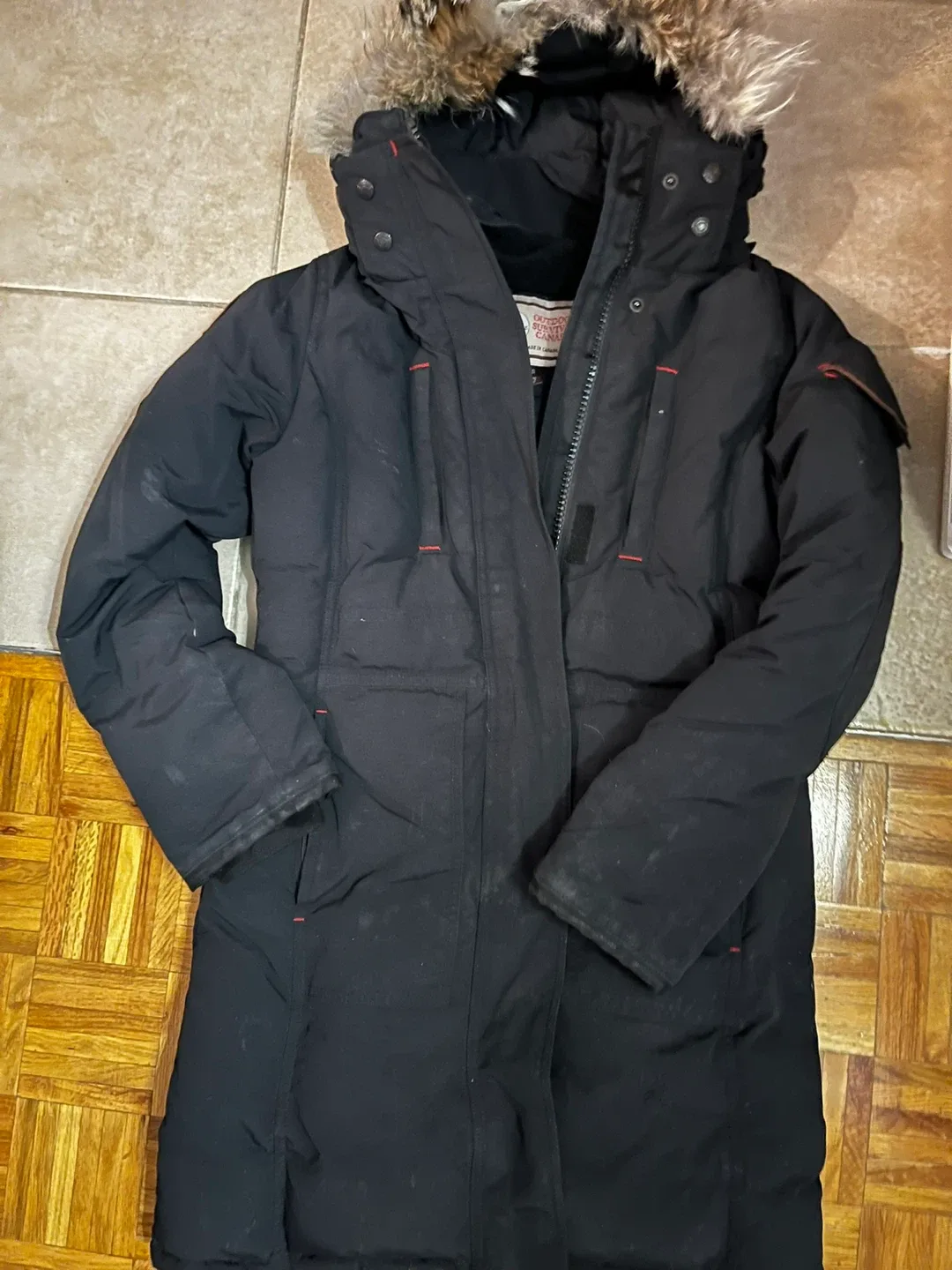 Outdoor Survival Canada (OSC) Black Parka (S)