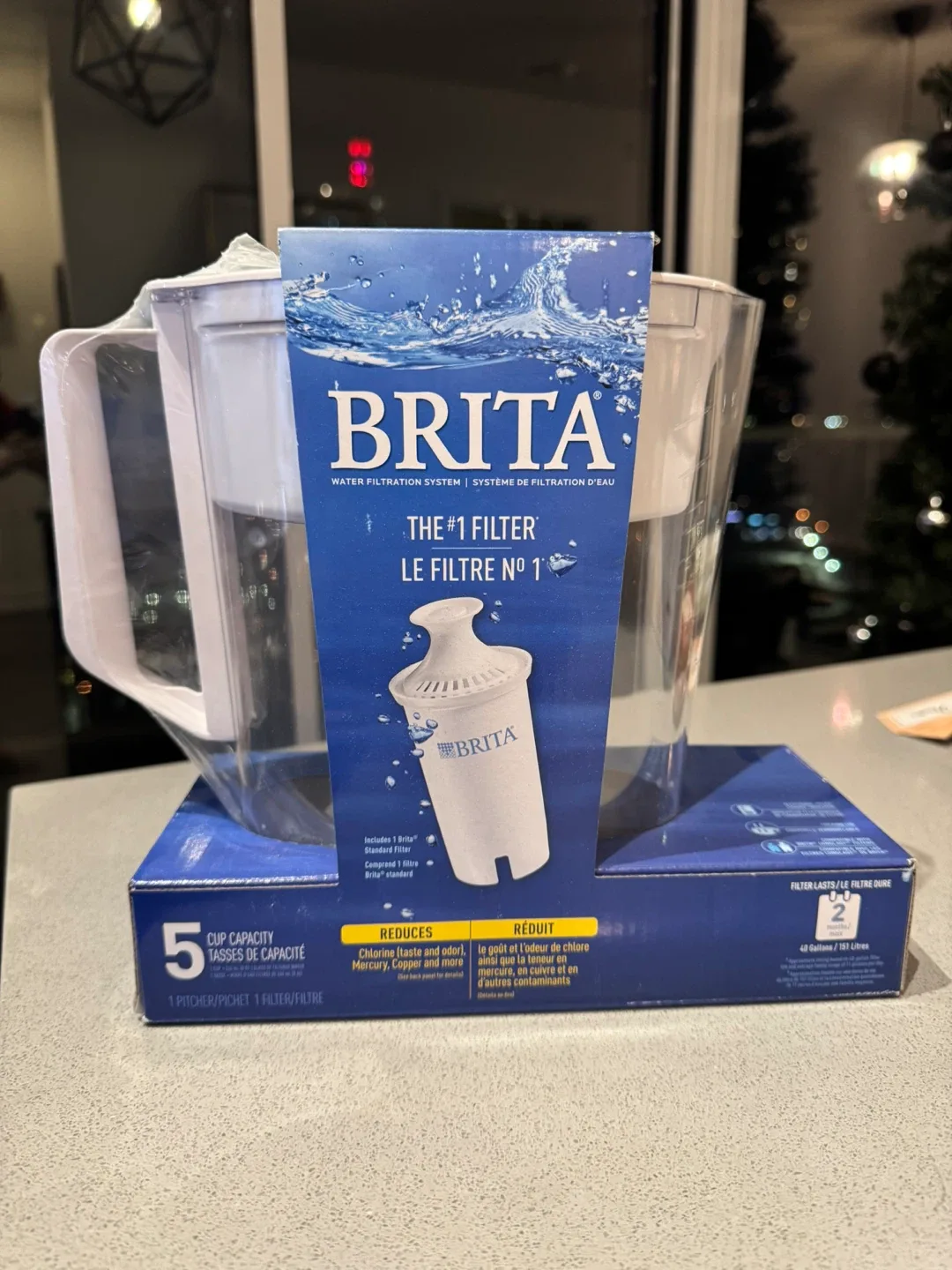 NEW- Brita Water Filtration Pitcher - 5 Cup Capacity image indicator(4)