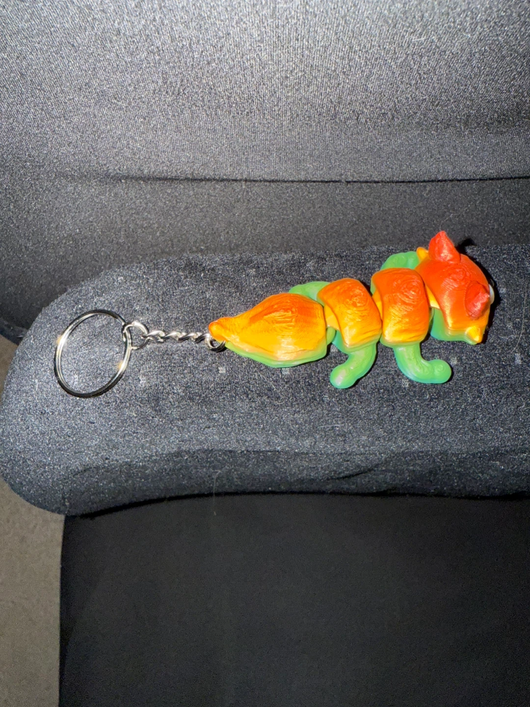3D Printed Articulated Fox keychain / bag tag - photo 2