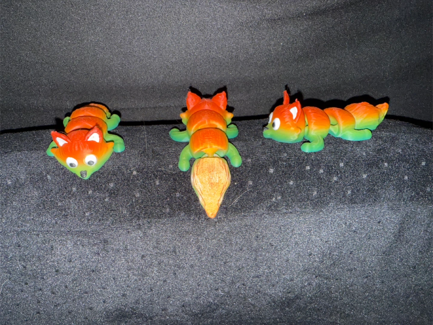 3D Printed Articulated Fox keychain / bag tag - photo 3