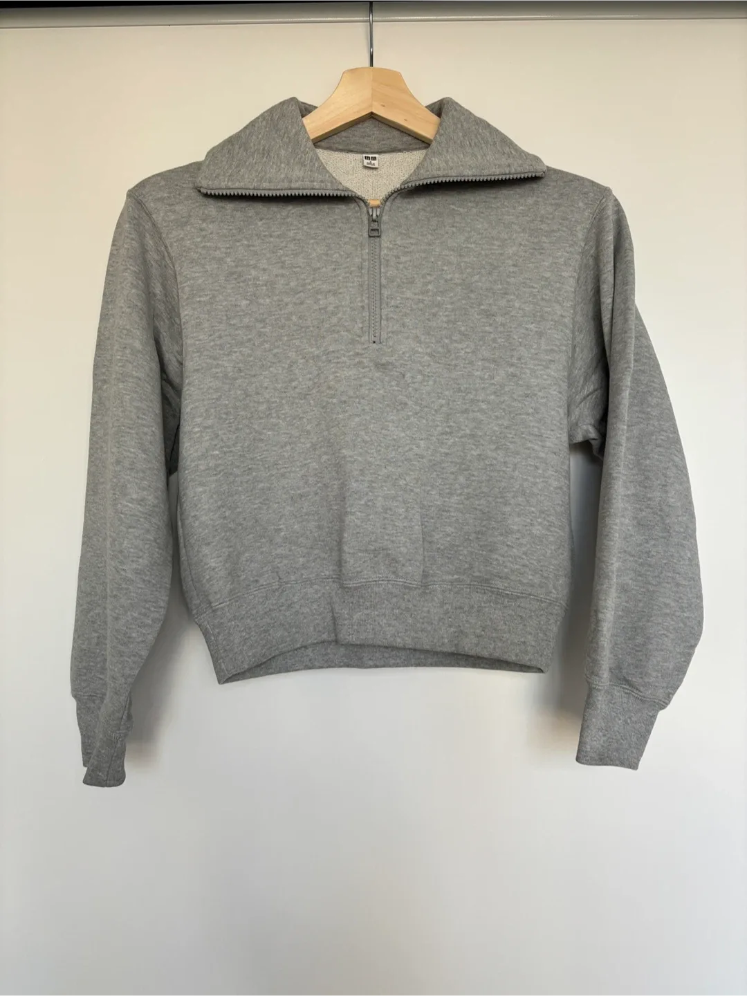 Uniqlo Grey Half-Zip Pullover