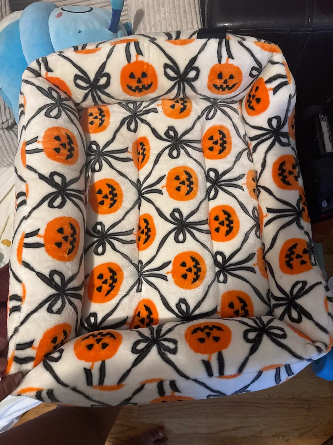 Pumpkin Print Pet Bed
