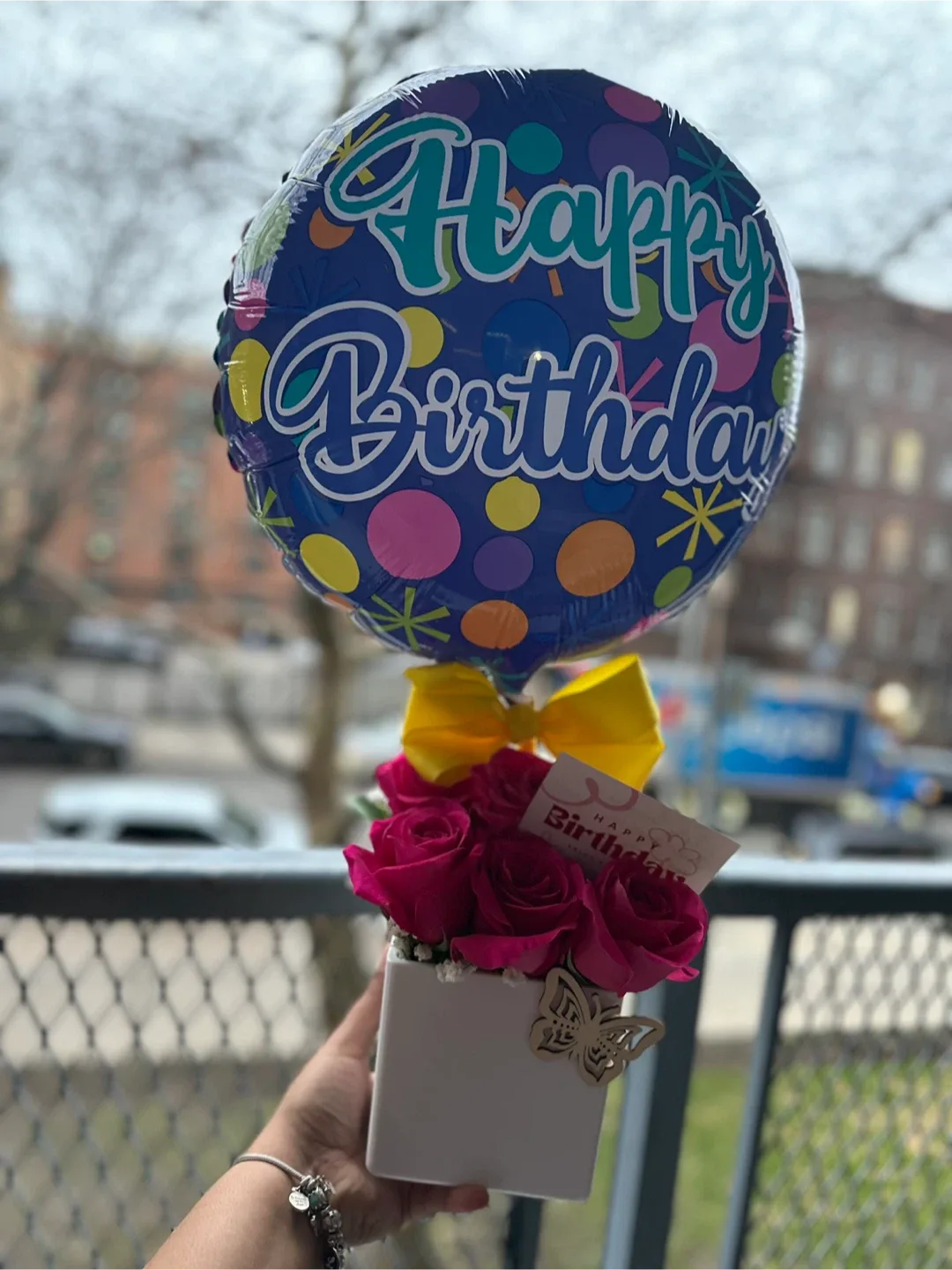 Flower Bouquet with Balloon image indicator(2)