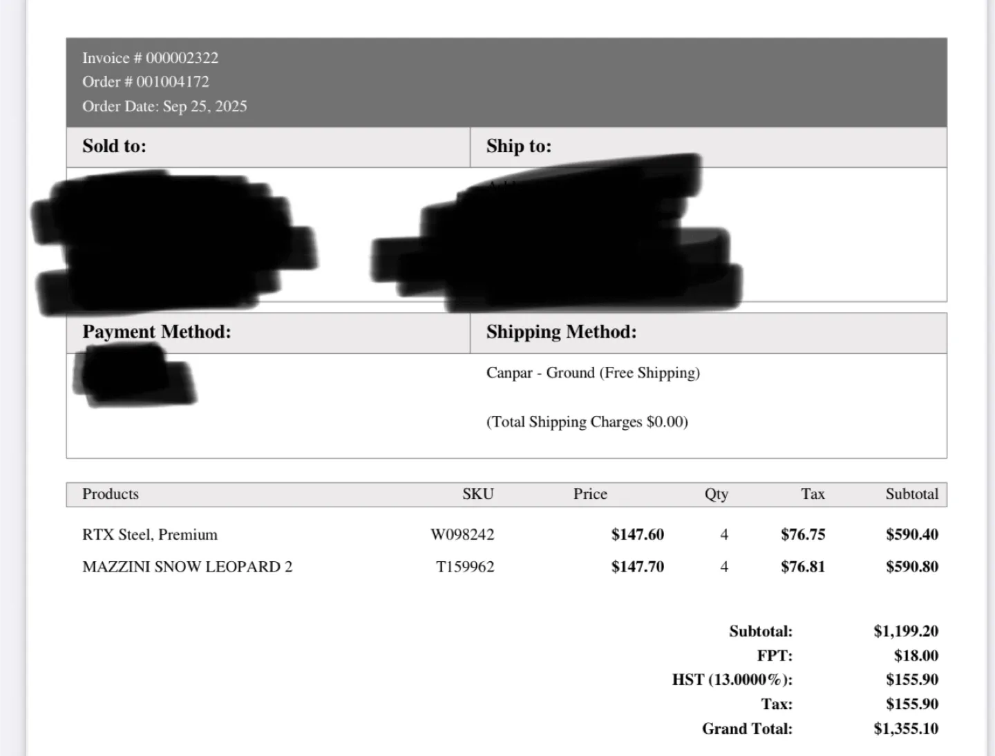 Mezzi Snow Leopard 235/55R19 Winter Tire and Rims image indicator(6)