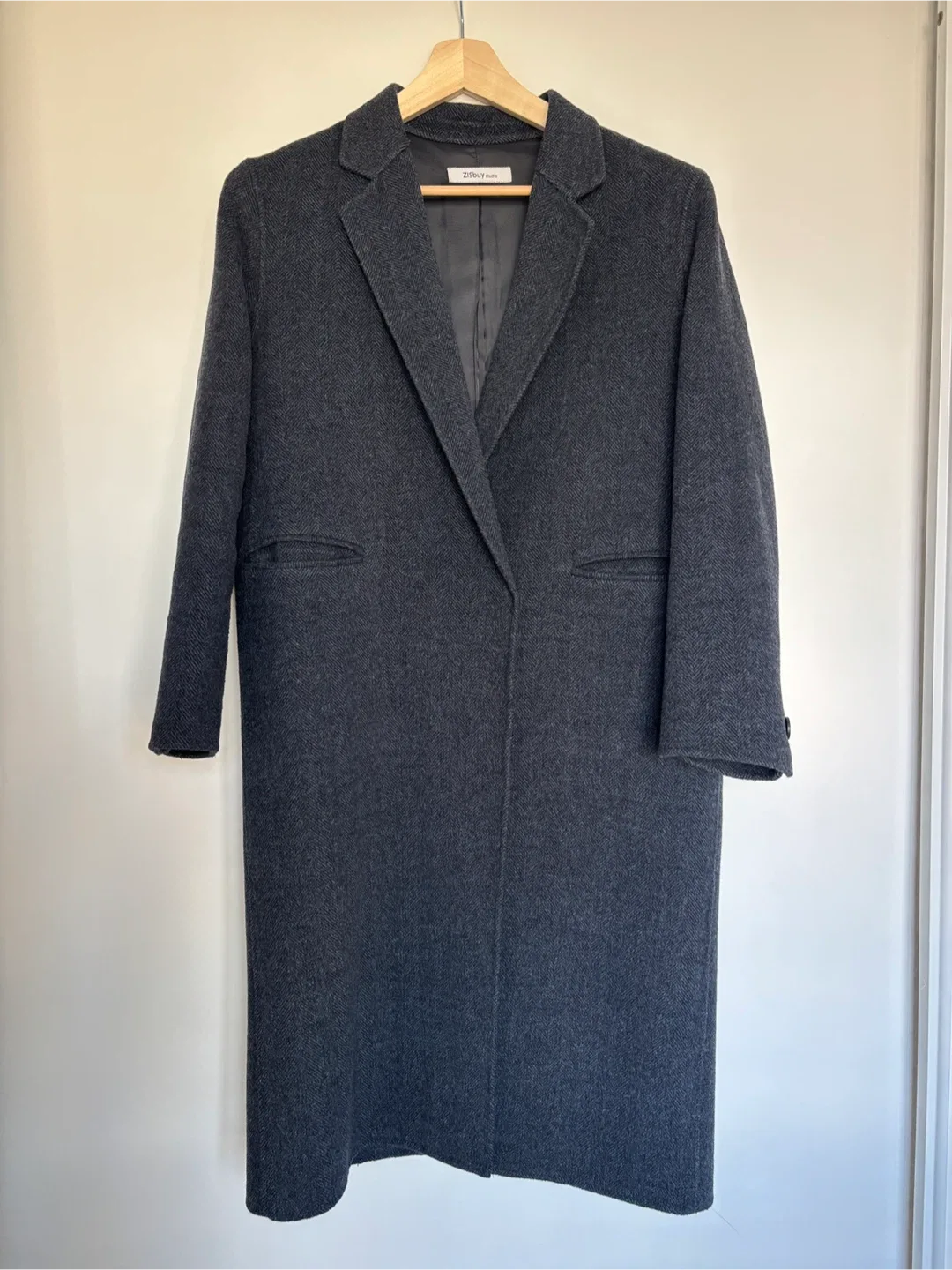 Wool Coat - Navy