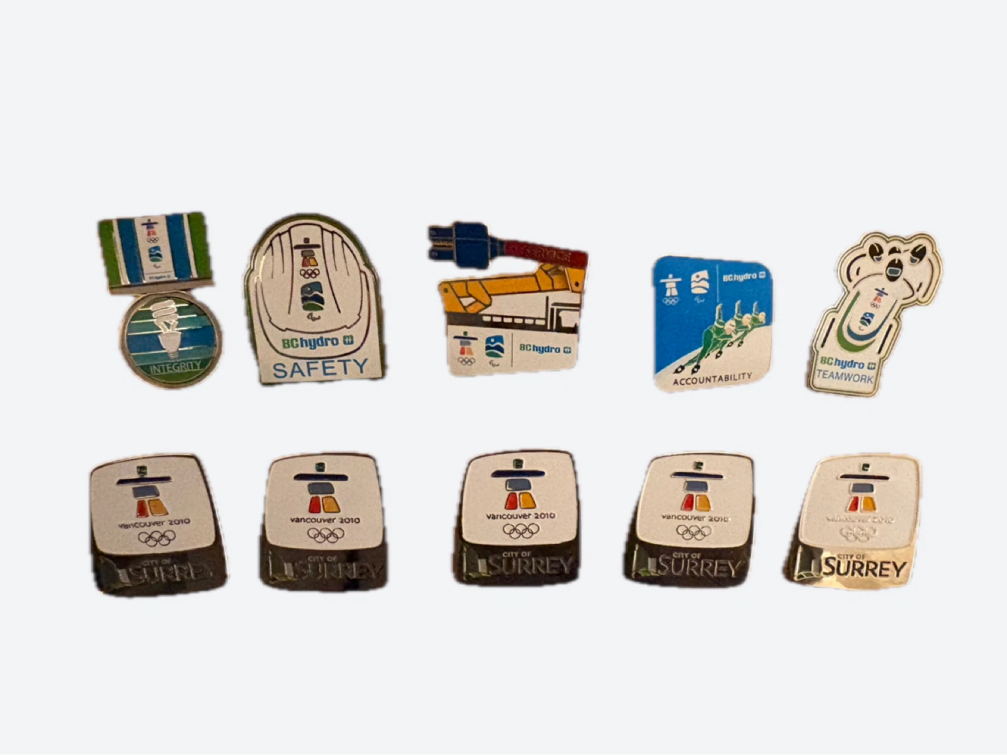 10 Vancouver 2010 Olympics Pins