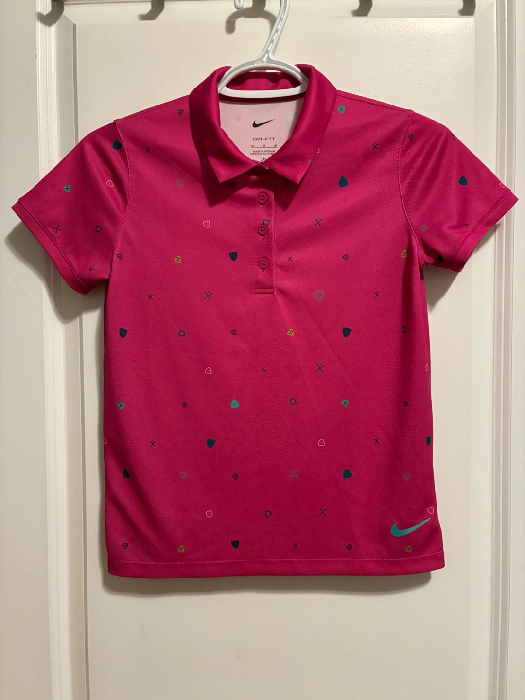 Cranston: Kids Nike Dri-Fit polo golf shirt Sz M