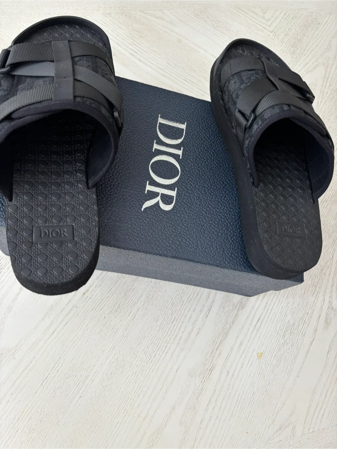 Dior Alpha Sandal Black Oblique Jacquard