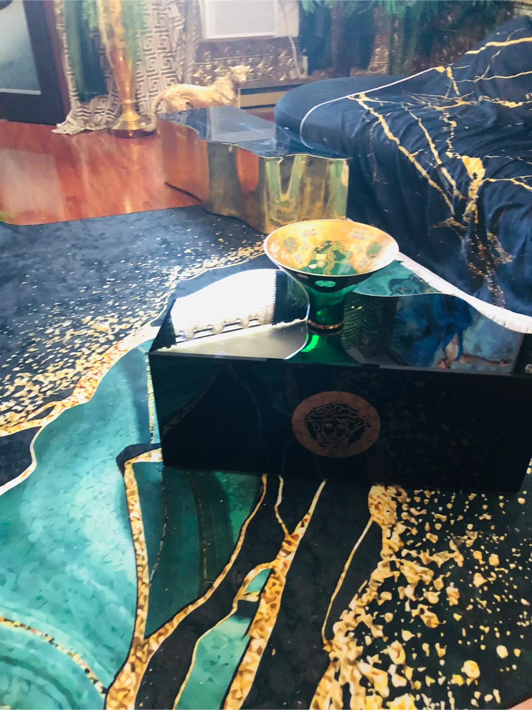 24 k gold plated Bohemia Crystal Bowl image indicator(5)