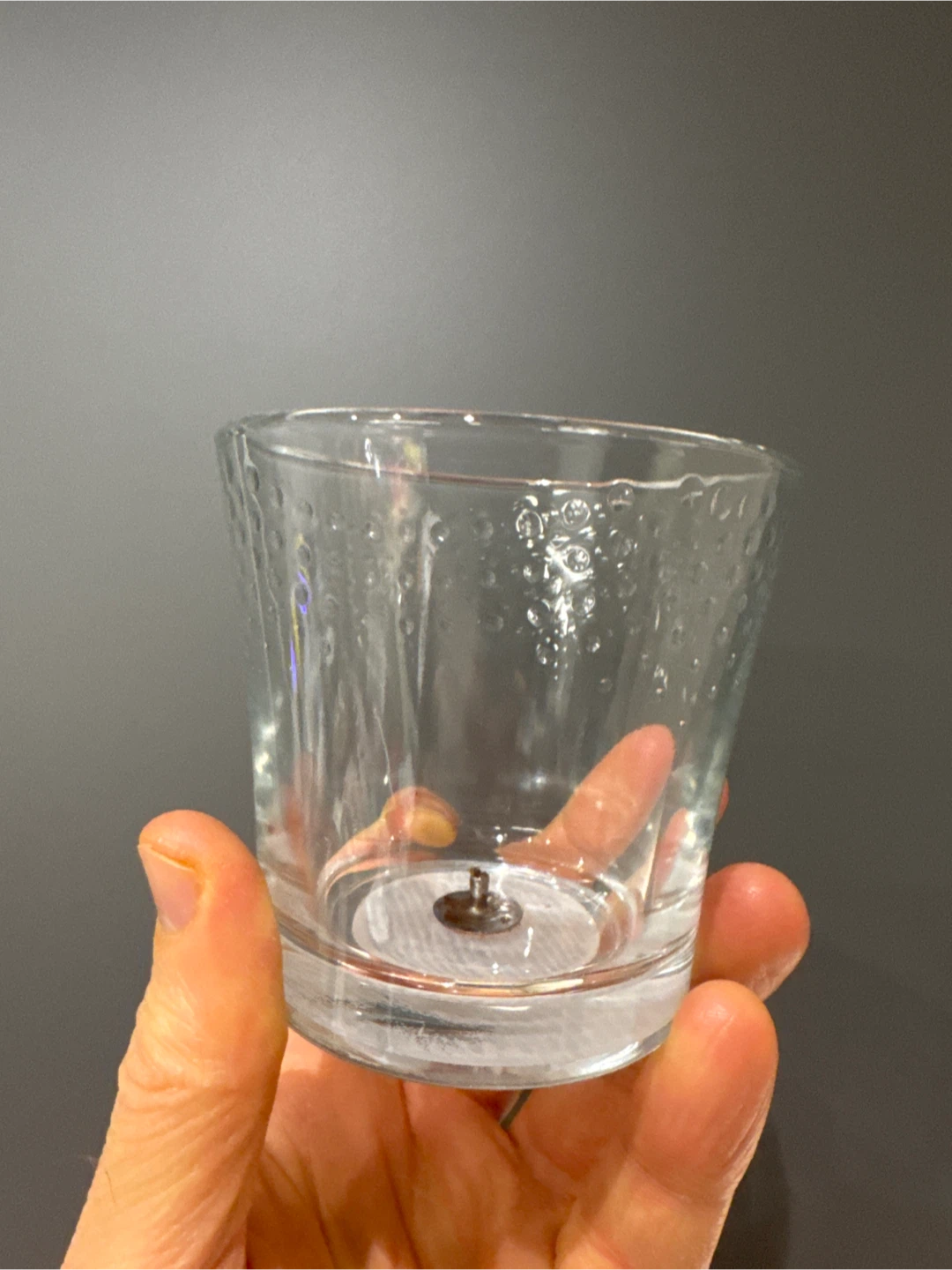 Old candle/ Glass Cup (GLADE)
