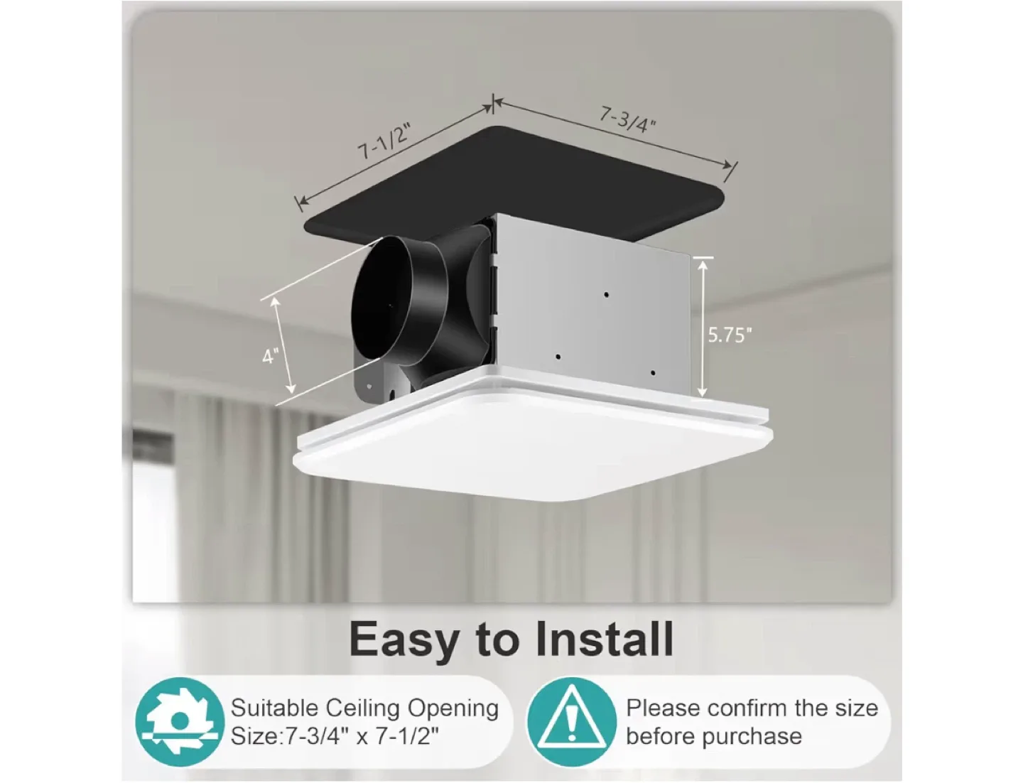 New Exhaust Fan BPT15B-56H2-New in box image indicator(4)