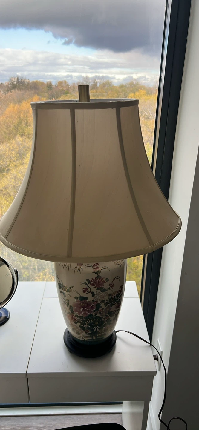 Floral Ceramic Table Lamp