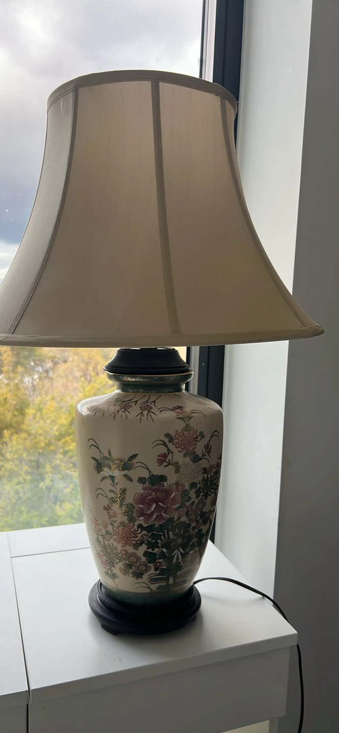 Floral Ceramic Table Lamp - photo 2