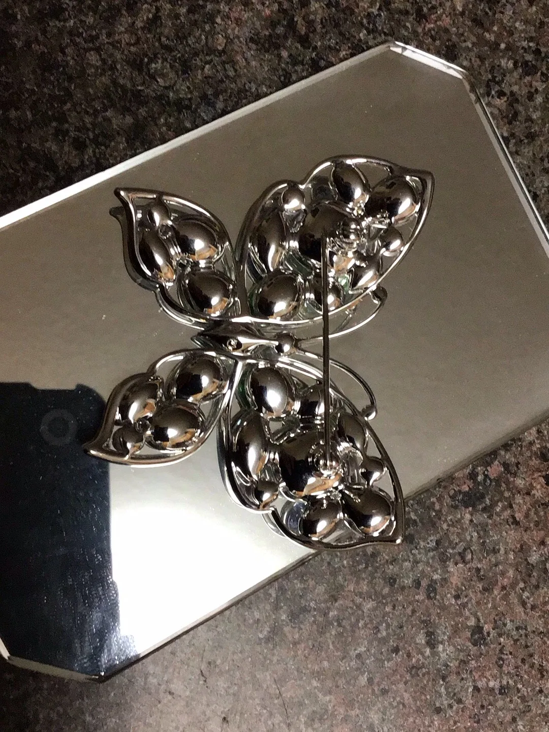 Butterfly Brooch with Gemstones image indicator(3)