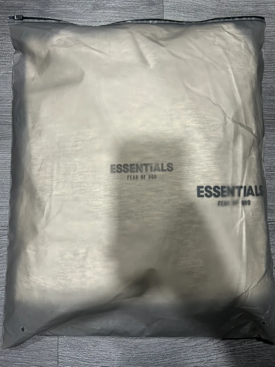 Small, Essentials “Light Oatmeal” Hoodie, With: Bag And Tags image indicator(5)
