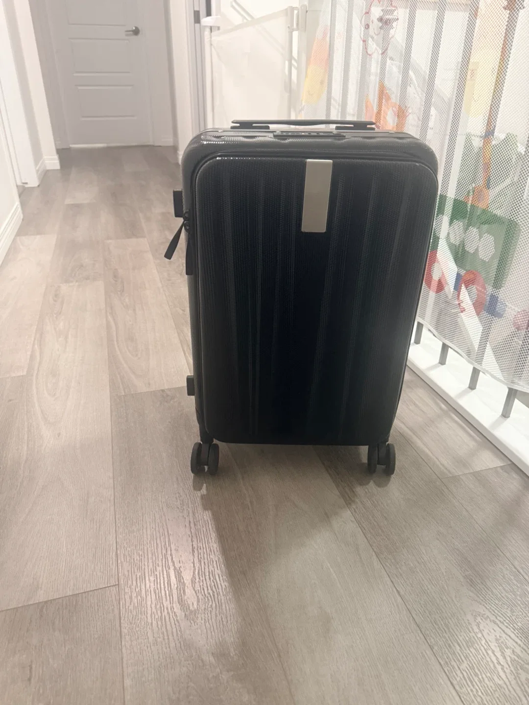 20 inches- Black Carry-On Suitcase