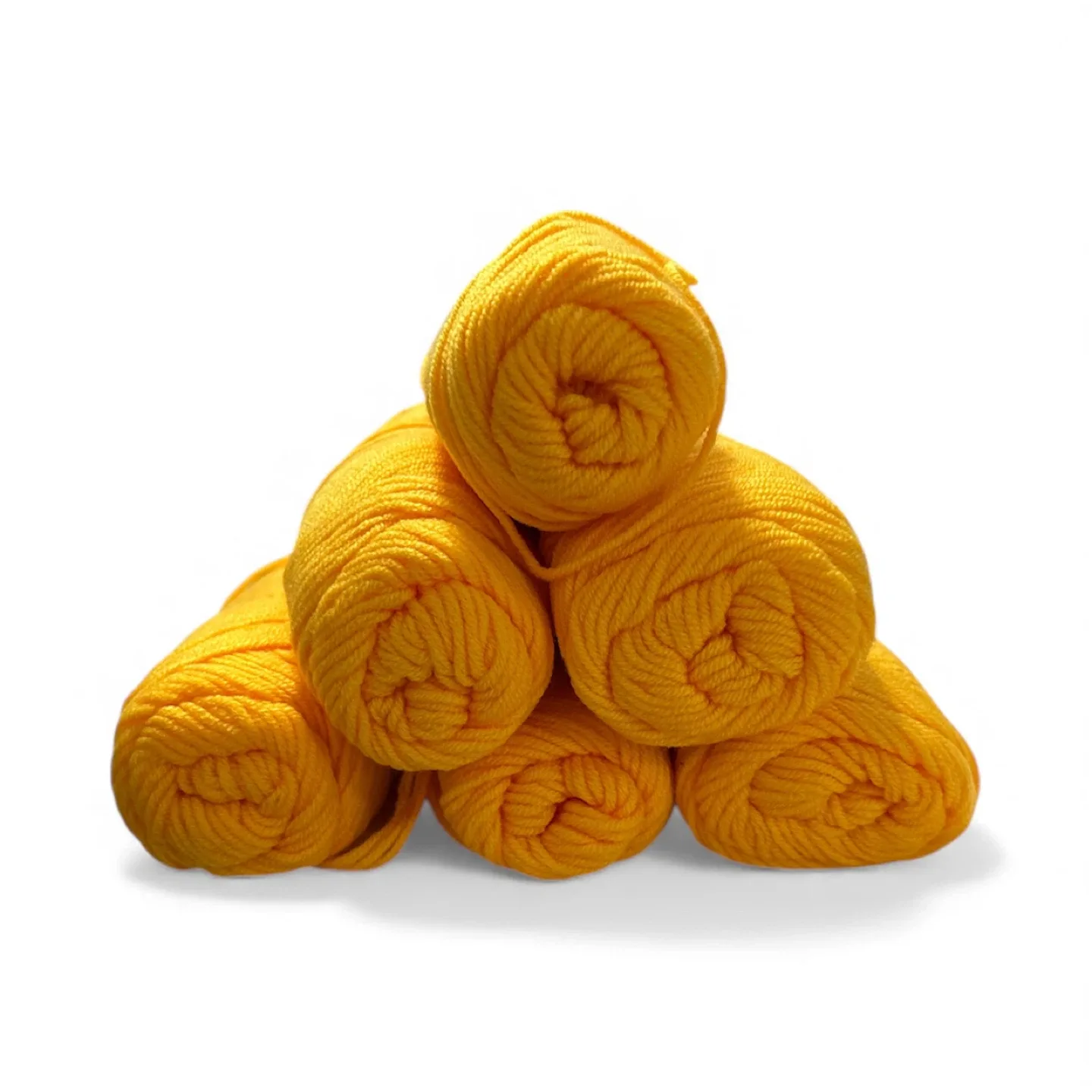 6 Skeins Yellow Yolk Yarn image indicator(2)