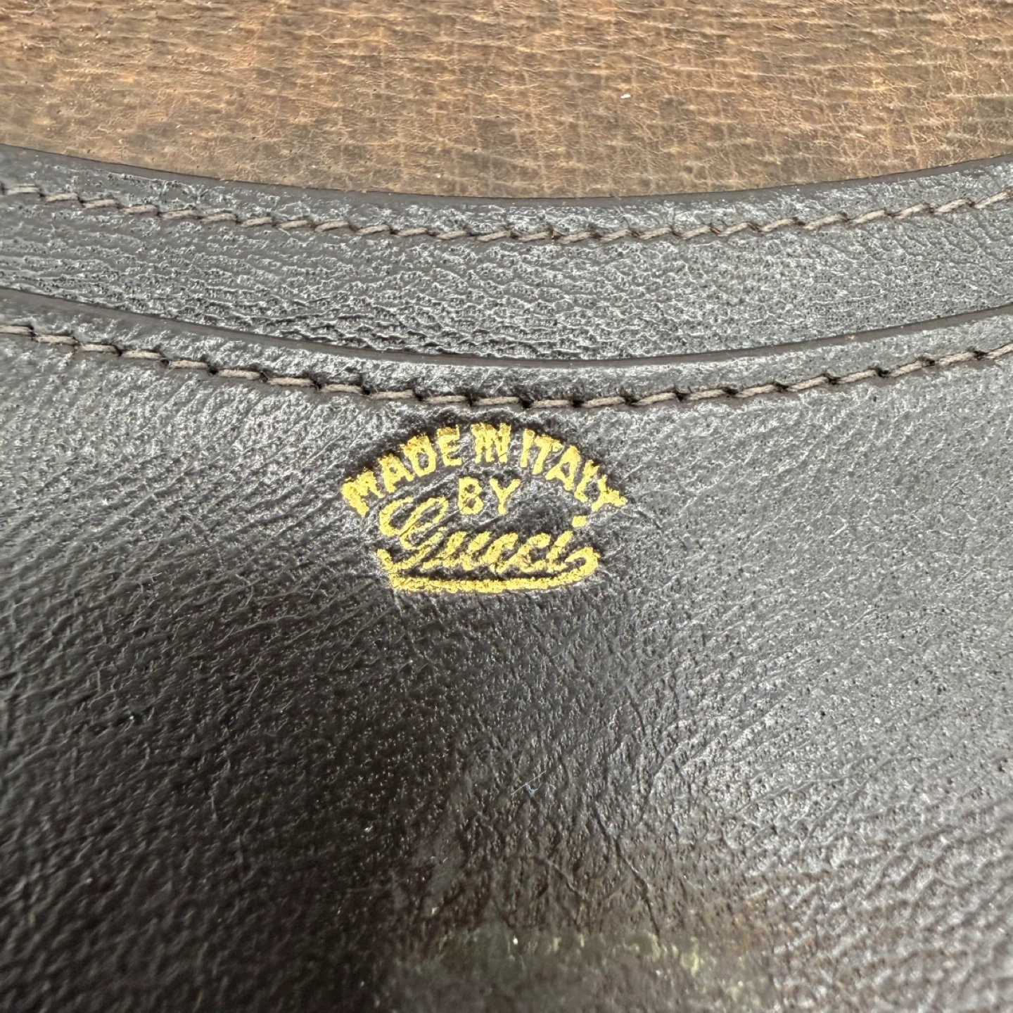 Vintage Gucci GG Monogram Envelope Wallet Brown Canvas Leather - photo 5