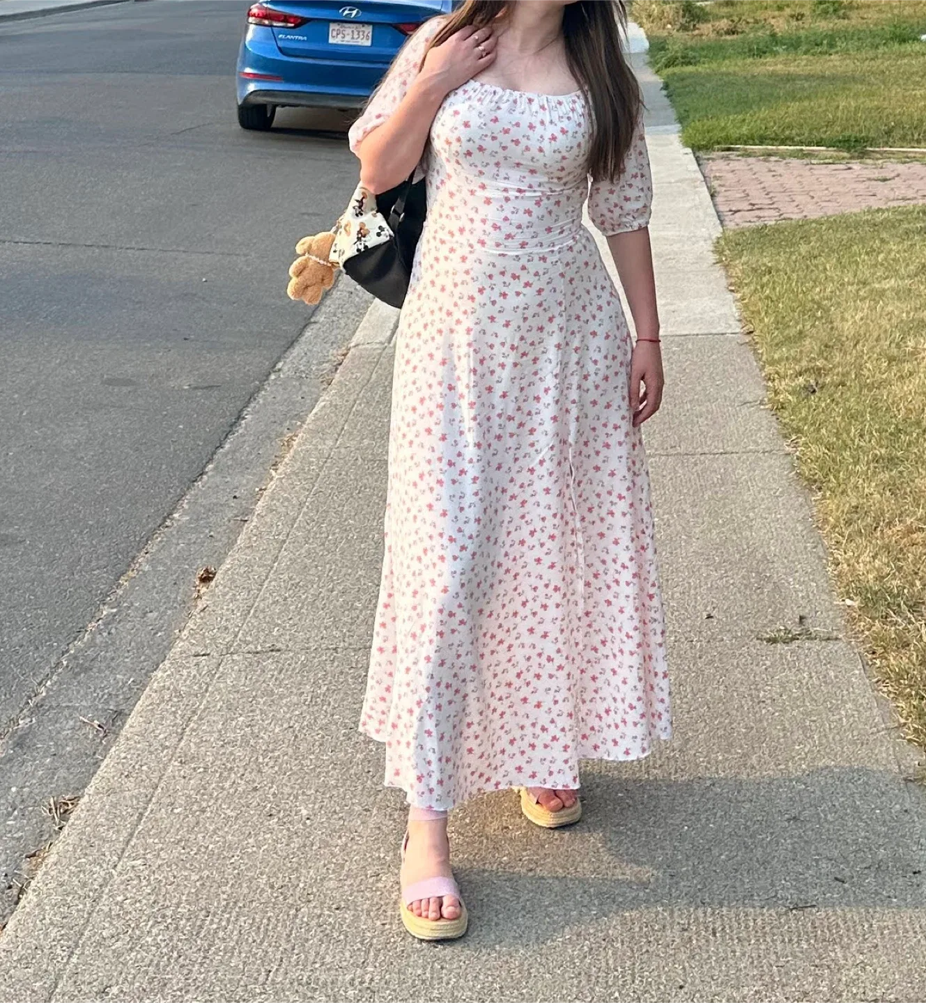 Floral Print Midi Dress image indicator(3)