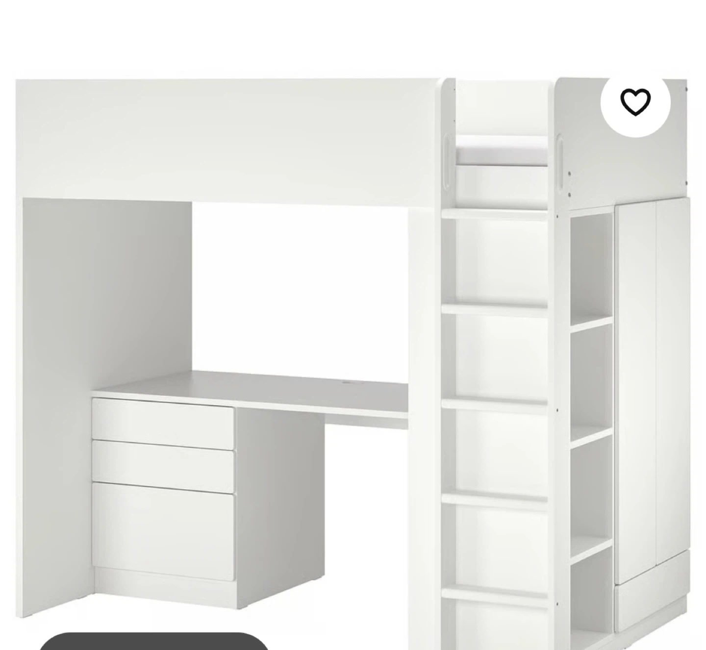 IKEA Småstad Loft Bed Combo - White - photo 2