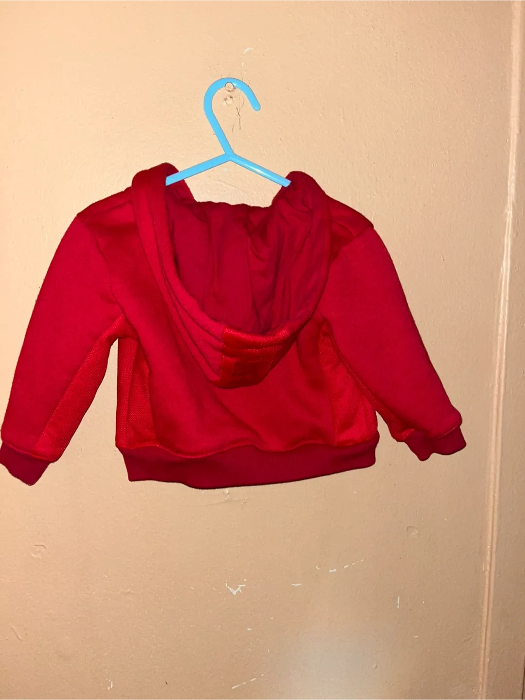 #CleanOut - True Religion Red Zip-Up Hoodie Size 12-18M image indicator(2)