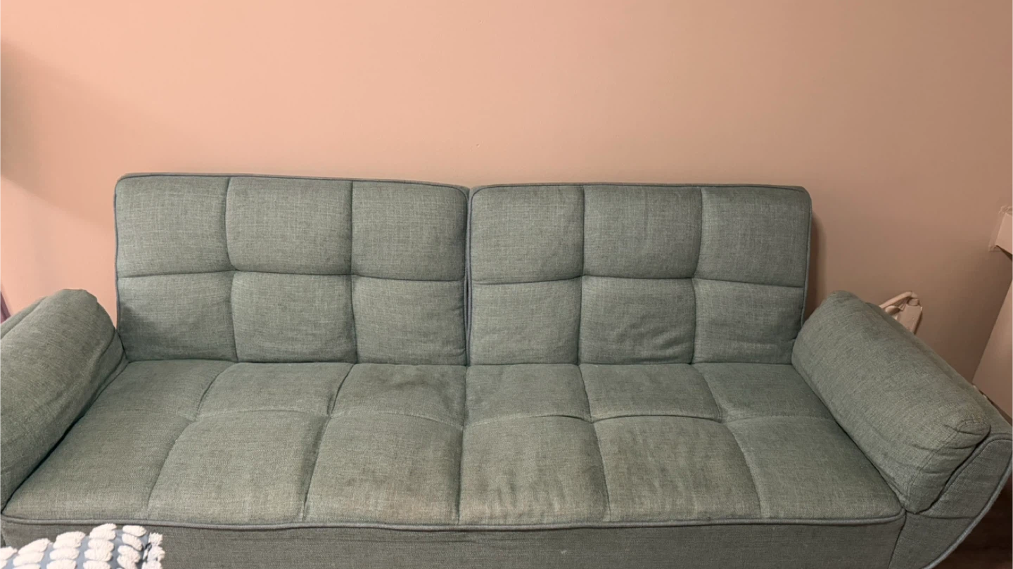 Light Green Futon Sofa - photo 3