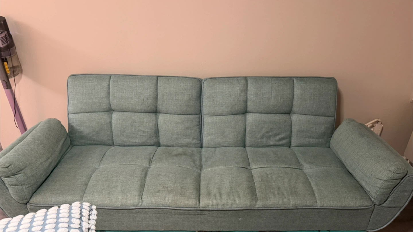 Light Green Futon Sofa - photo 4