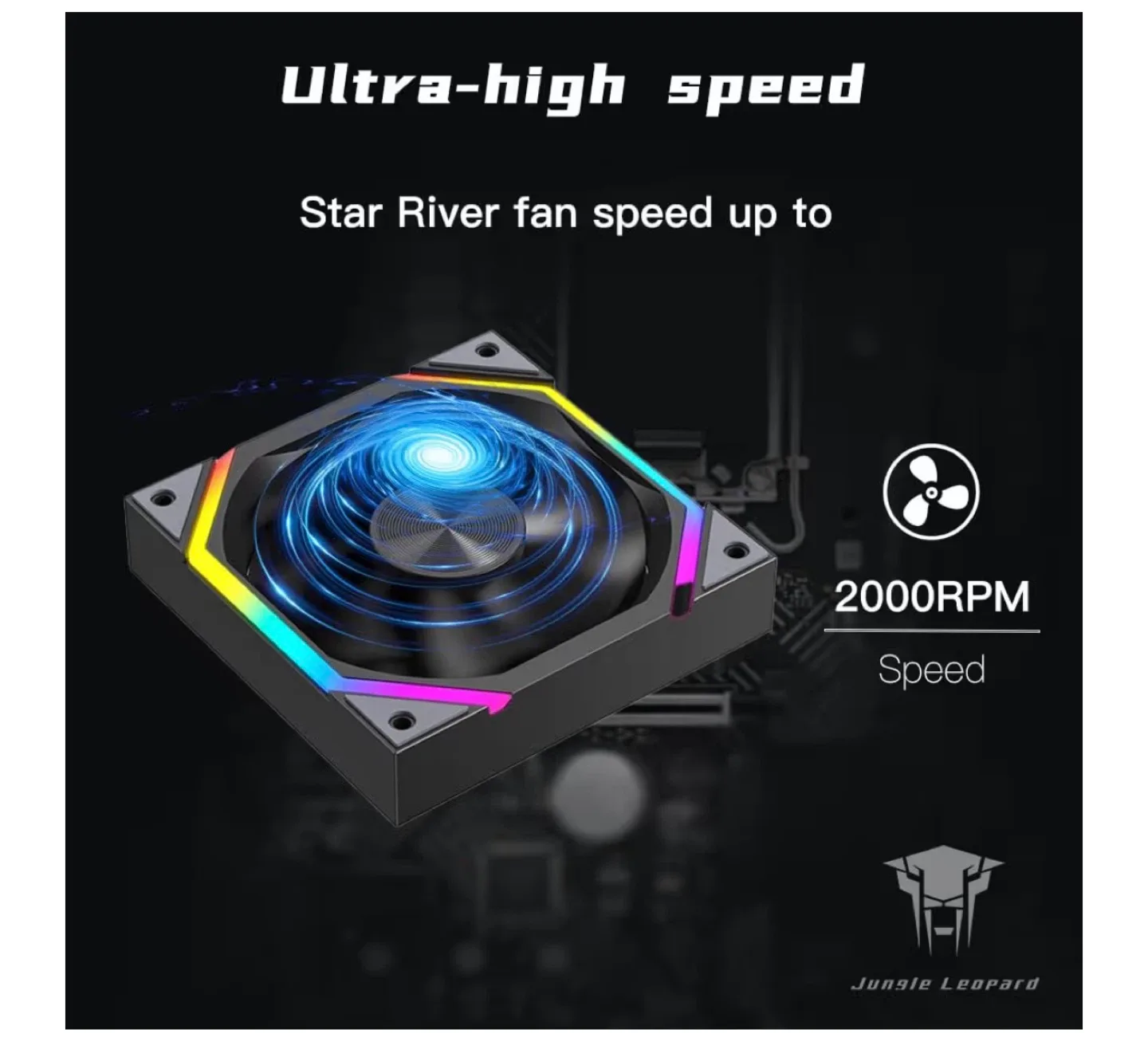 120mm PC CASE Fan ARGB and PWM Case Fans image indicator(3)