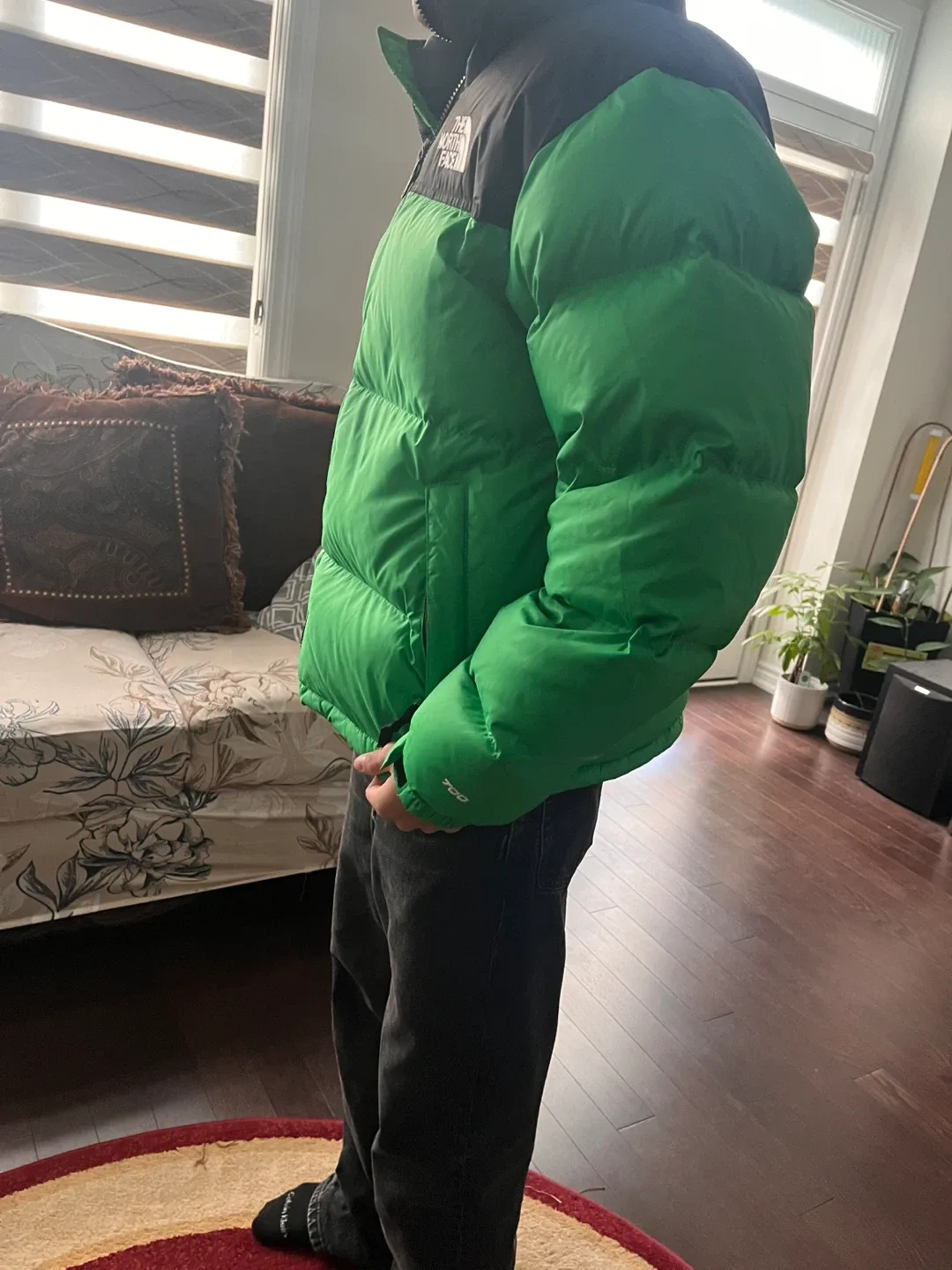 The North Face Puffer Jacket - Green & Black image indicator(6)