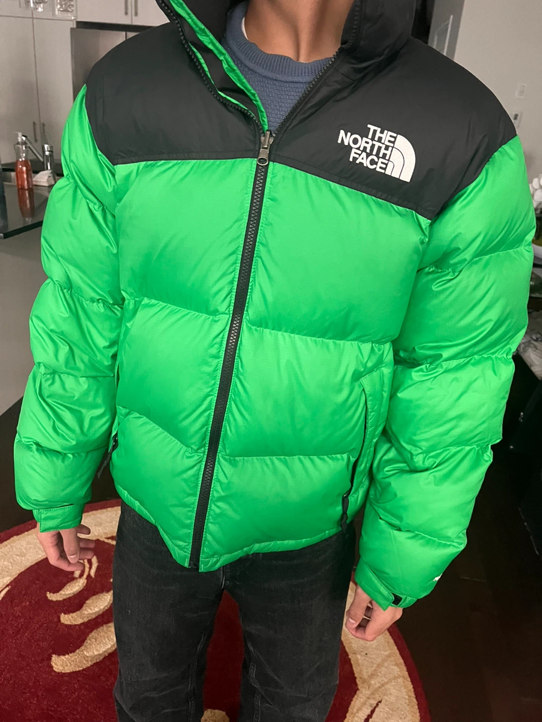 The North Face Puffer Jacket - Green & Black - photo 4