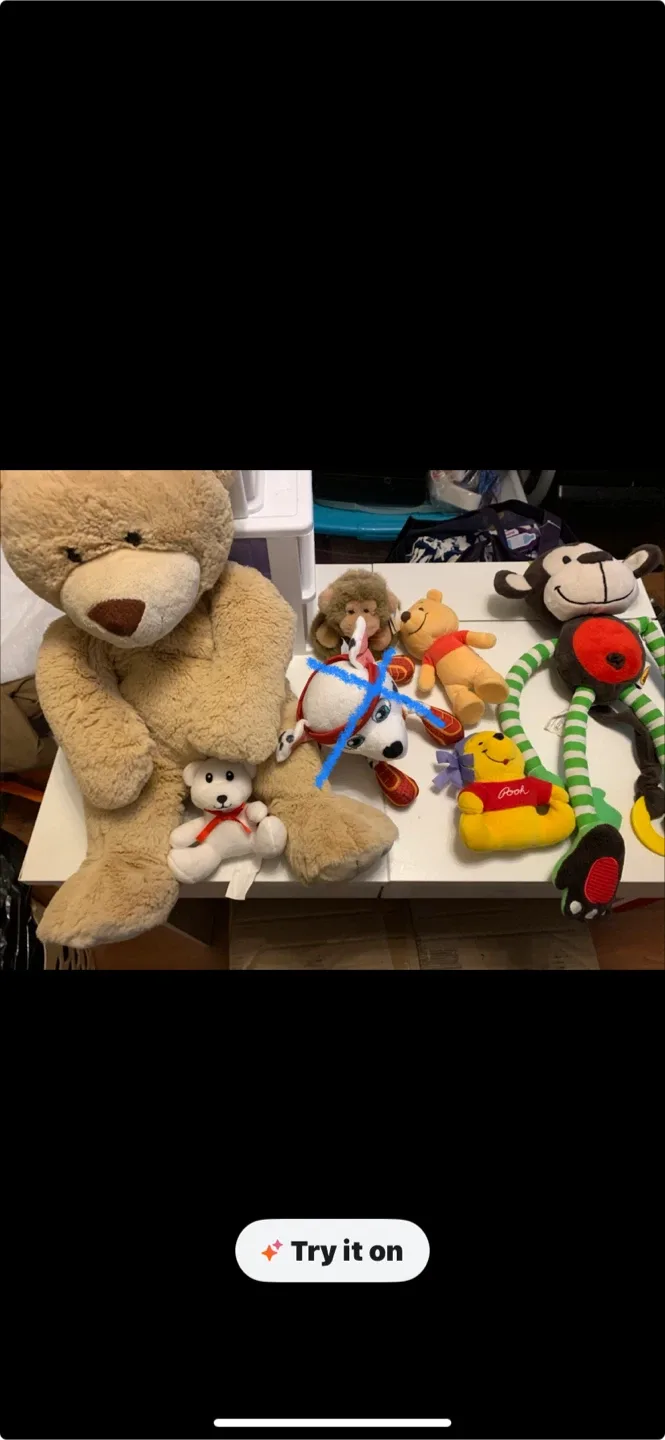 Assorted Plush Toys - Winnie the Pooh, Paw Patrol, Monkey