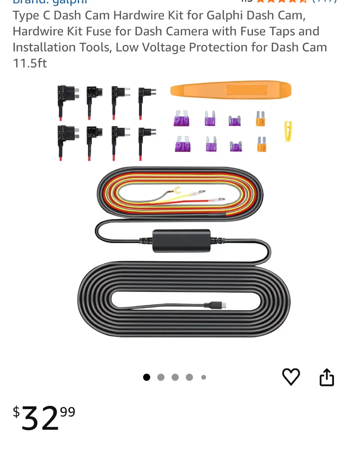 Dash Cam Brand New in the box 4K 5G Mini Dash Cam with 64GB Card image indicator(8)