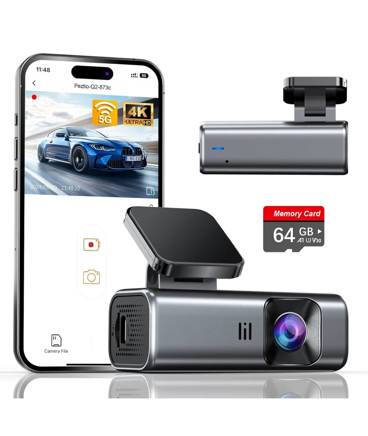 Dash Cam Brand New in the box 4K 5G Mini Dash Cam with 64GB Card image indicator(7)