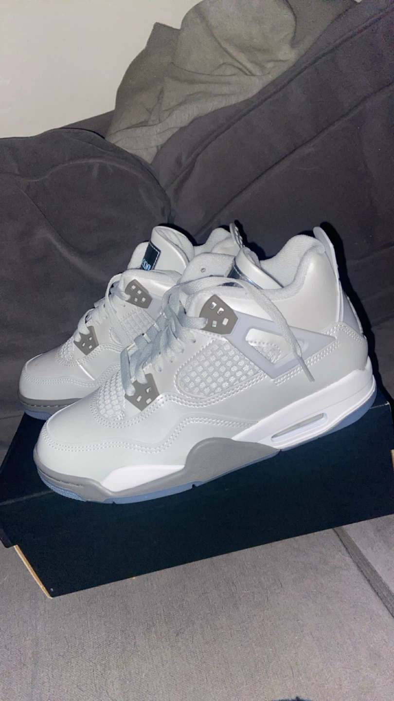 Authentic air Jordan 4 retro “photon dust/blue chill” - photo 2