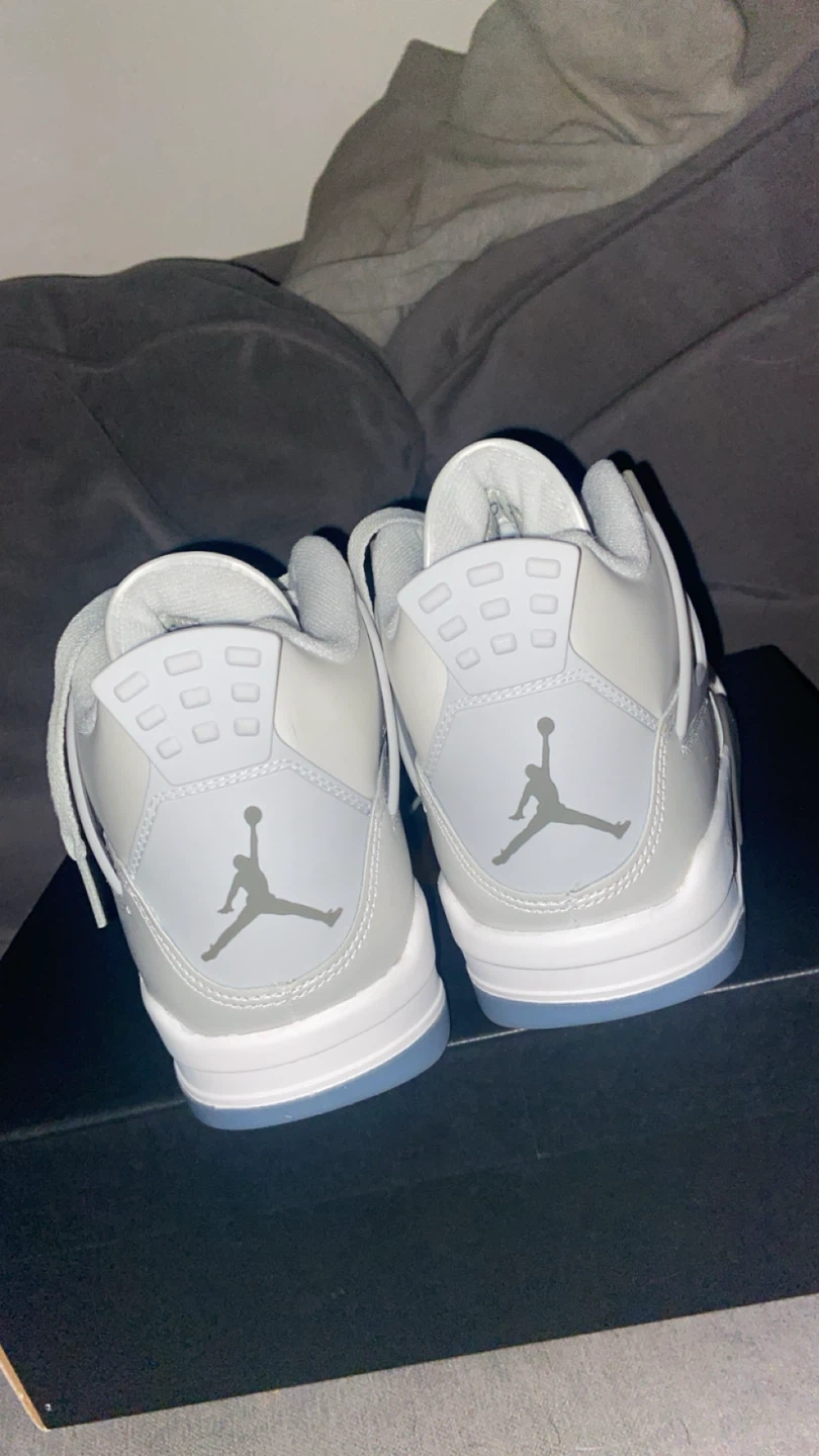 Authentic air Jordan 4 retro “photon dust/blue chill” - photo 4