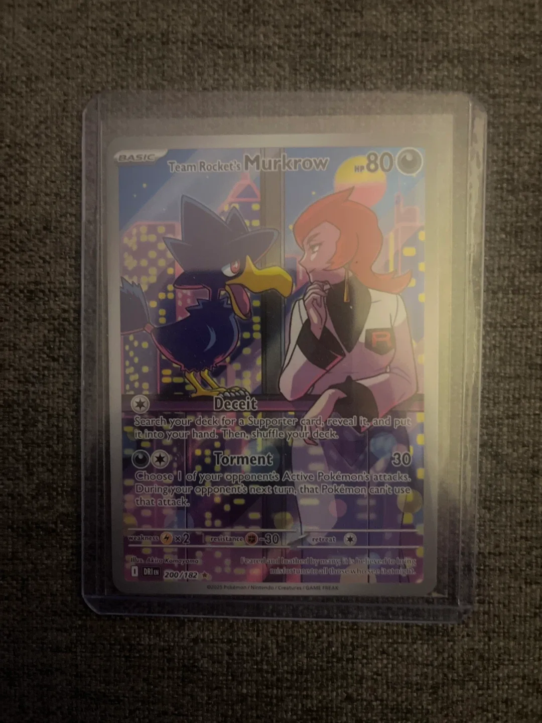 Team Rocket's Murkrow Pokémon Card