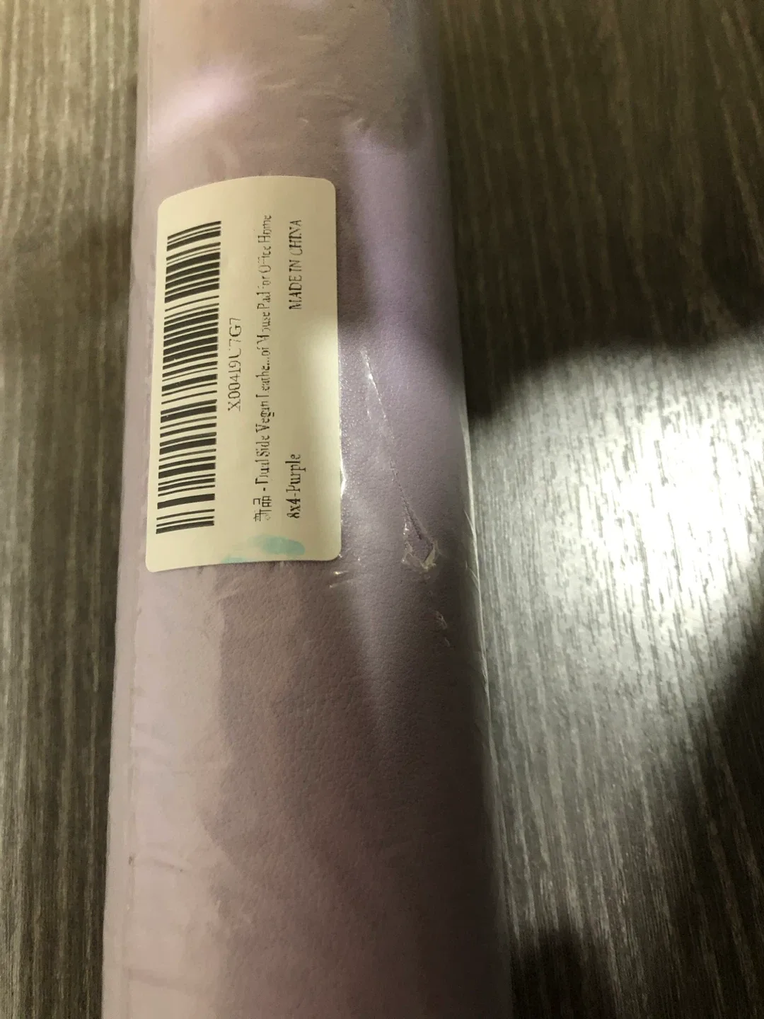 New -double sided purple   leather mouse pad