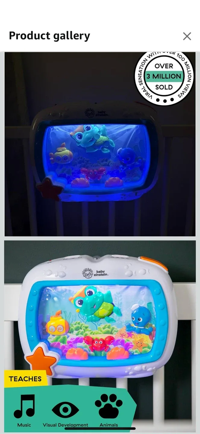 Baby Einstein Sea Dream for Crib Soother Musical Crib Toy image indicator(2)