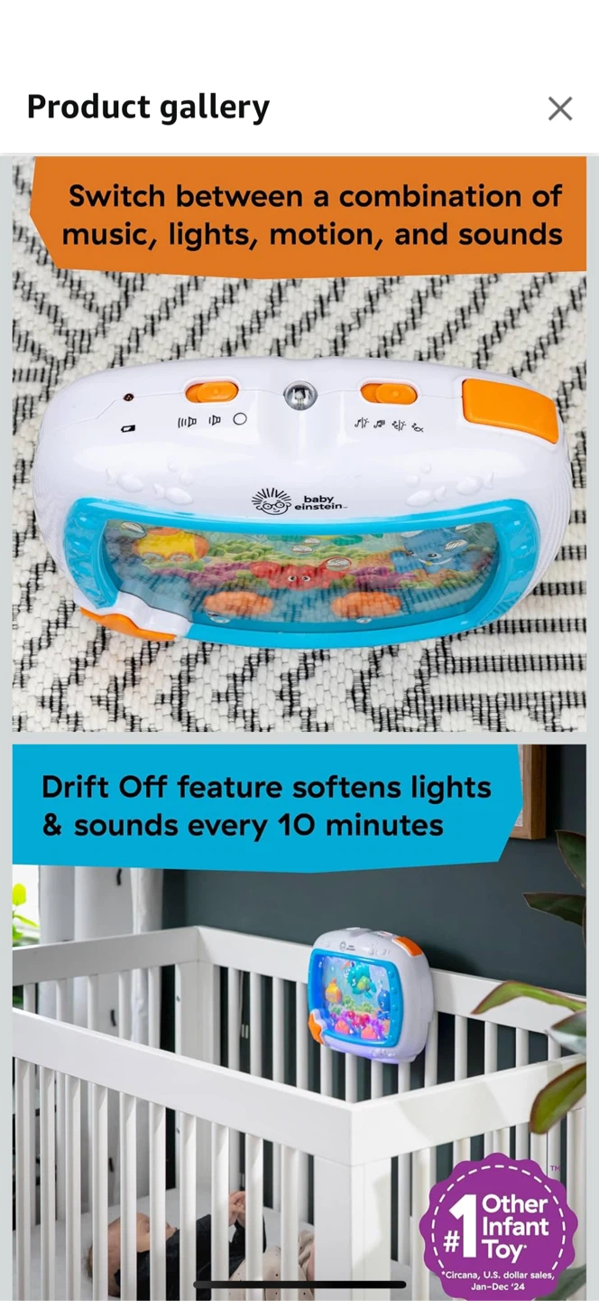 Baby Einstein Sea Dream for Crib Soother Musical Crib Toy - photo 3
